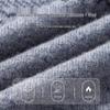 Hodo Men's Heavyweight Jacquard Round Neck Wool Blend Sweater