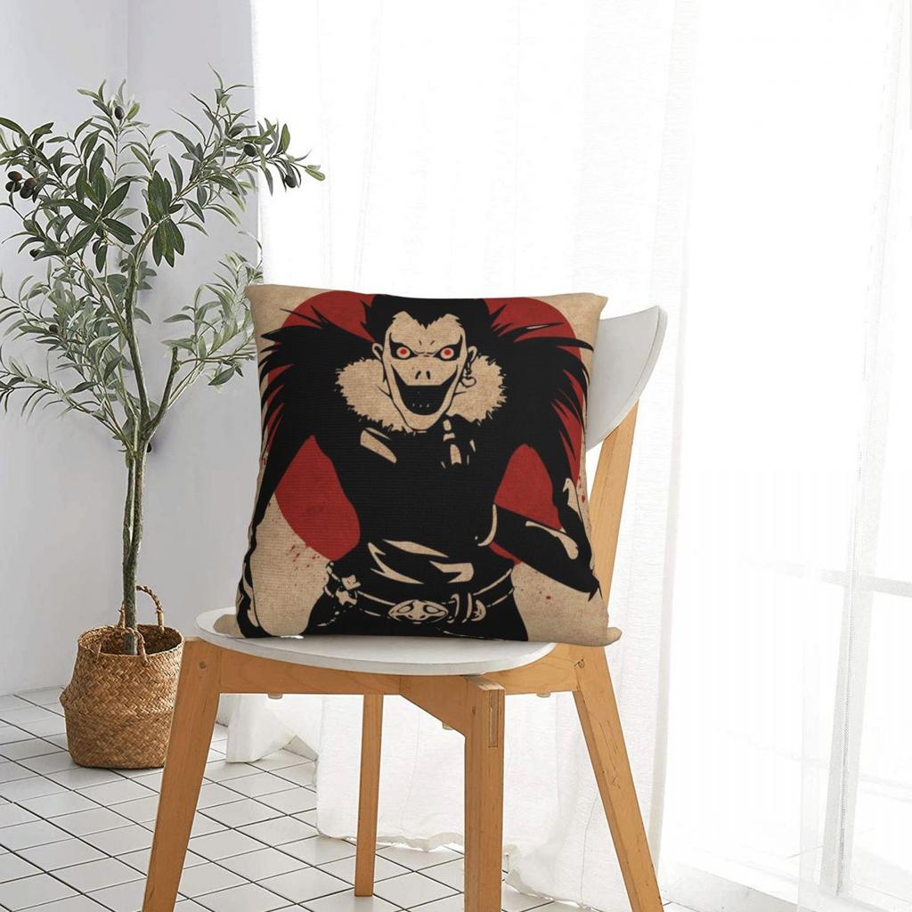 Anime Death Note Japan Manga Ryuk Kissenbezüge Polyester Sofakissenbezug Kreativer Dekorativer Kissenbezug 40*40