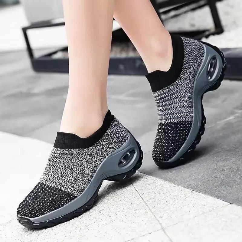 Women'S High Quality Thick Soled Shoes Breathable Structure Avant Garde Durable Rubber All Day Comfortable Casual Women'S Shoes