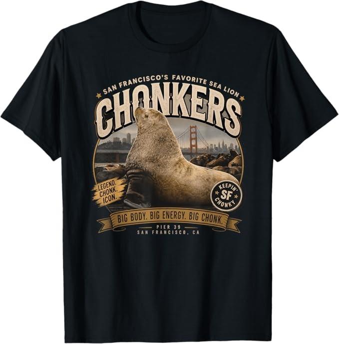 Chonkers the Sea Lion T-Shirt S-3XL S