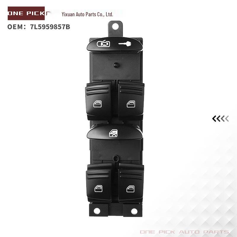 The 7L5959857B Electric Window Switch Is Compatible with the Porsche 95561315602 Window Glass Lifter.