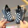 Children's sports shoes 2025 spring and autumn new boys' casual shoes breathable mesh shoes soft-soled girls' flying woven shoes baby shoes