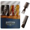 iMii Gel Mesh Fade Classic Barber CB Set of Men's Comb, Pomade, Styling, Comb, Cut, Coarse, Coarse, Comb, (Black, 2)