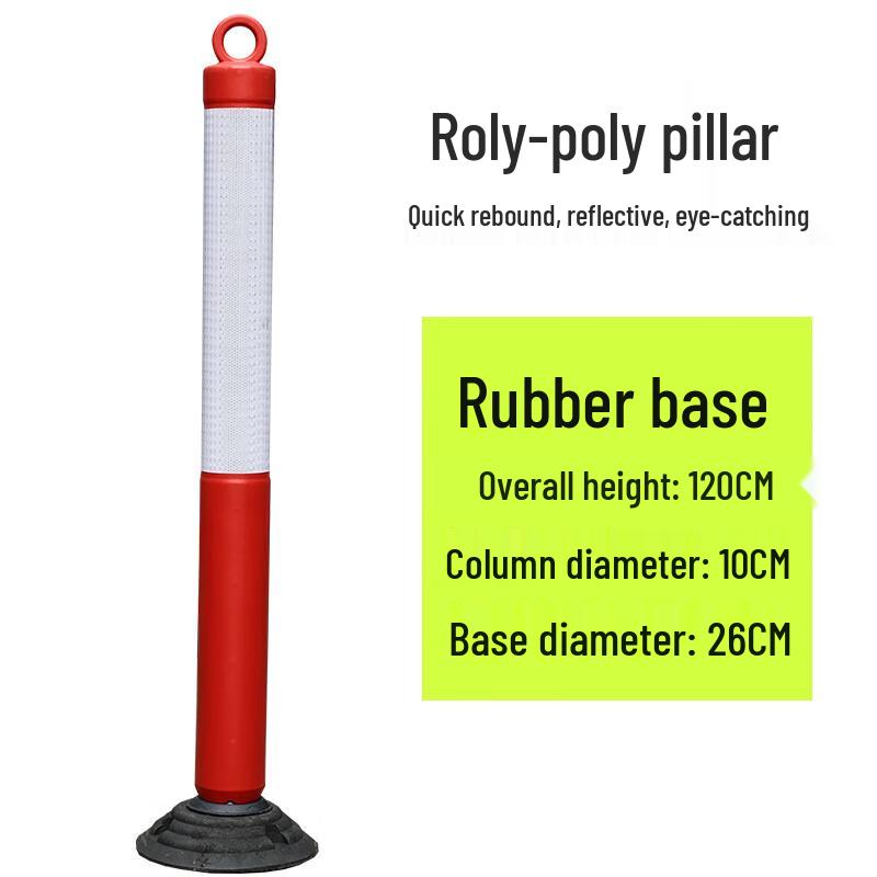 Flexible Rubber Parking Bollard 120cm