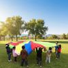 Bouncing Mat Parachute Activity Toys Rainbow Color Perception Training Equipment  Team Games