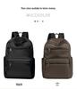 High-End Casual Waterproof Nylon Backpack: Fashionable, Lightweight Travel Bag for Men & Women, with Shoulder Straps & Laptop Compartment.