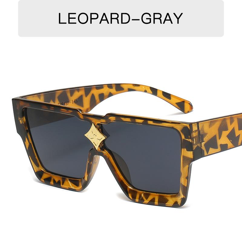 Oversized Luxury Square Sunglasses Men Women Vintage Mirror Glasses UV400 Protection Designer Brand Eyewear