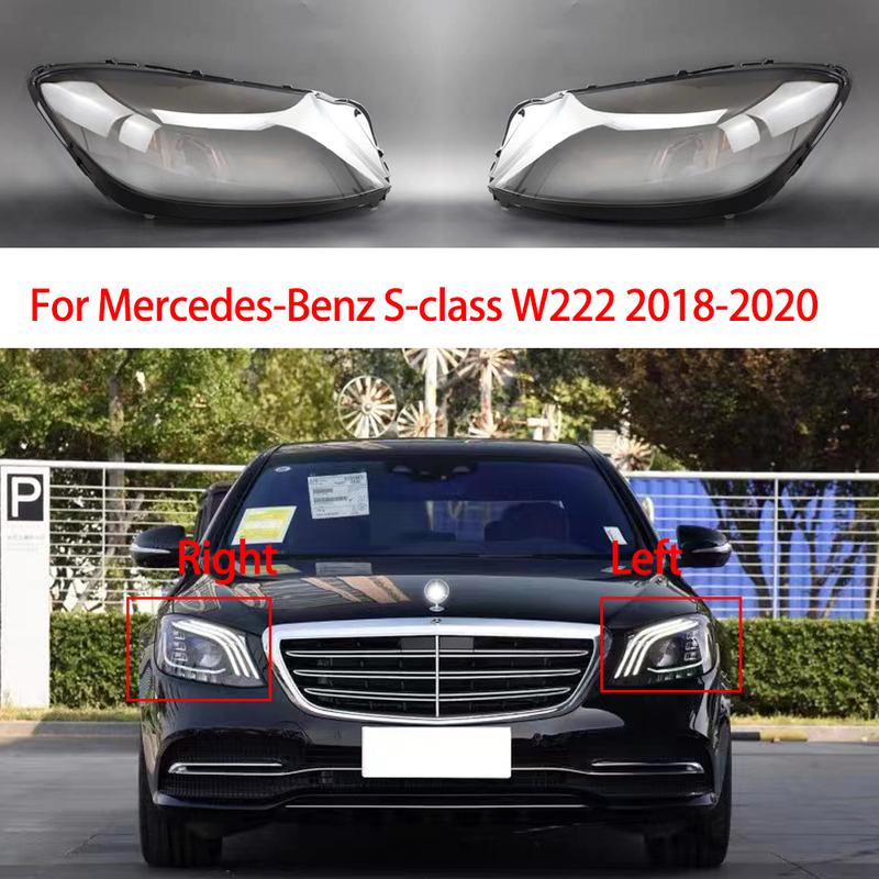 Car Headlamps Cover Lens Transparent Lampshade Headlight Shell For Mercedes Benz W222 S-Class S320 S400 S500 S600 2018 2019 2020