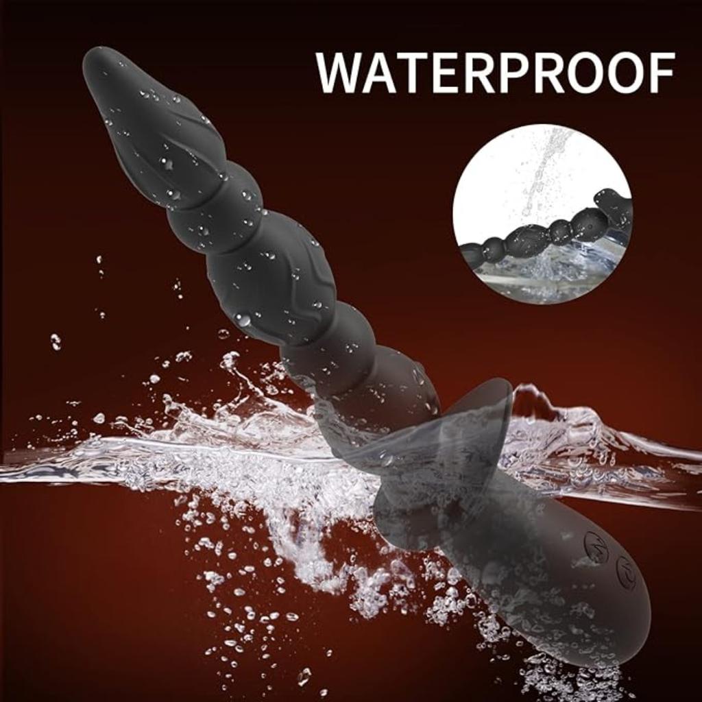 Beads Anal Dildo Vibrators for Men Women Silicone Butt Plug Vibrator Male Prostate Massager Couples Masturbator Buttplug Sex Toy