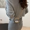 With Chain Strap Clear Acrylic Chain Bag Gold Lock Buckle Small Clutch Purse  Evening