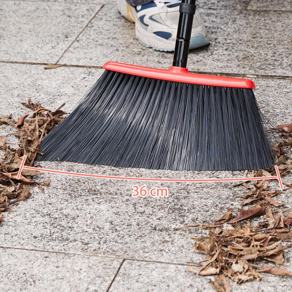 JEHONN Broom, 141cm Total Length, 36cm Bristle Width, Convenient Storage, Cleaning Tool, Suitable for Outdoor and Indoor Use, Long Handle, Ideal for E