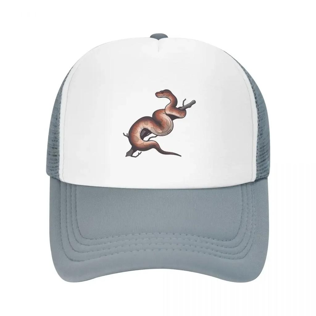 Ball Python Snake Cap Fashion Casual Mesh Baseball Caps Adjustable Hat Hip Hop Summer Unisex Baseball Hats Polychromatic