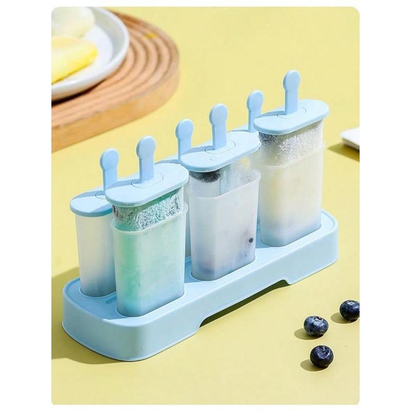 Popsicle Molds Set 6 Pieces Ice Popsicle Maker-, Easy-Release Ice Pop Molds, Homemade Ice Cream Molds
