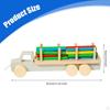 Wooden Building Blocks Vehicle Toy Preschool Shape Sorter Stacking Game Kids