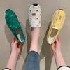Damen Große Größen Atmungsaktive Innen-Höhenverstellende Einzelne Schuhe Sommer Neu Lässig Ein-Pedal Loafer