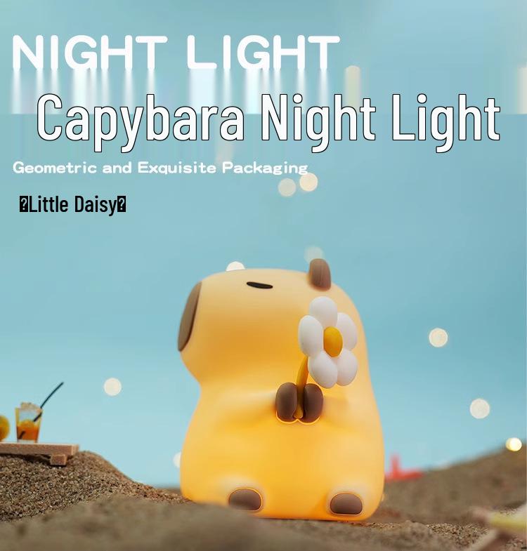 Capybara Night Light: Perfect Birthday Gift or Cute Ornament for Kids & Friends