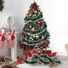 40/2m Artificial Christmas Tinsel Ribbons Xmas Tree Hanging Pendents Ornaments Green Cane Ribbon Garland Wreath Home Party Decor