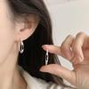 Geometric Black Water Drop Earrings for Women: Fashionable, Versatile, Exaggerated Hoop Clips - High-End Celebrity Accessories