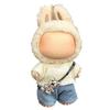 17cm Doll Clothes Set Hat Overalls Doll Outfit Playtime Doll Attire Easy Dressing Fashion Accessories