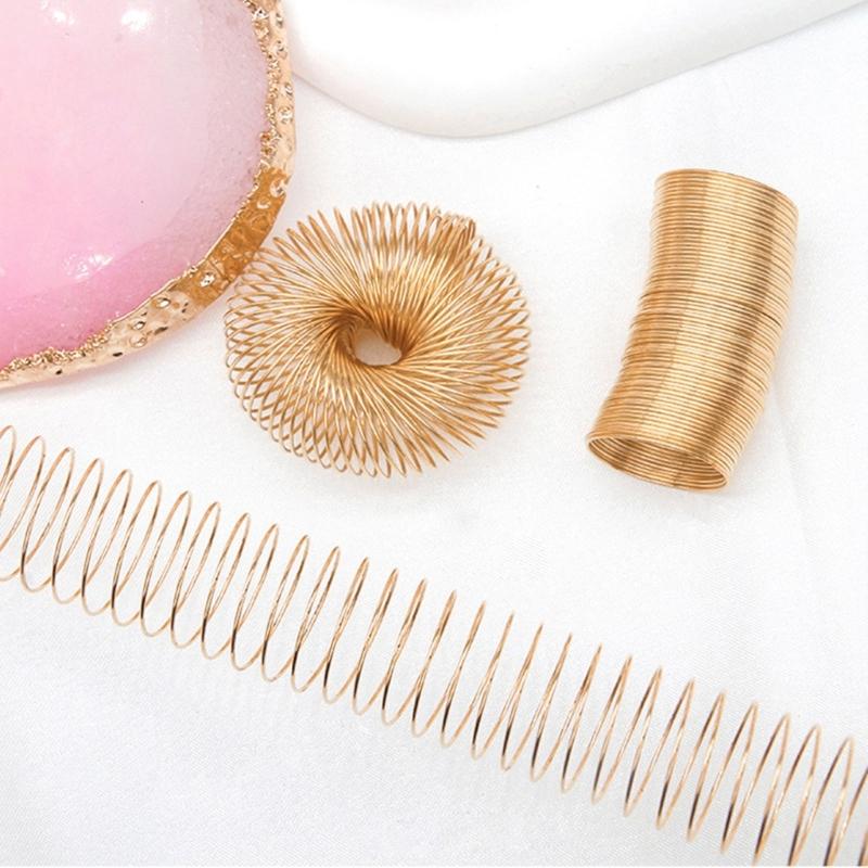 69 Loops Jewelry Wire Memory Beading Wire Steel Memory Wire Cuff Bangle Bracelet for Jewelry Making Supplies Necklaces