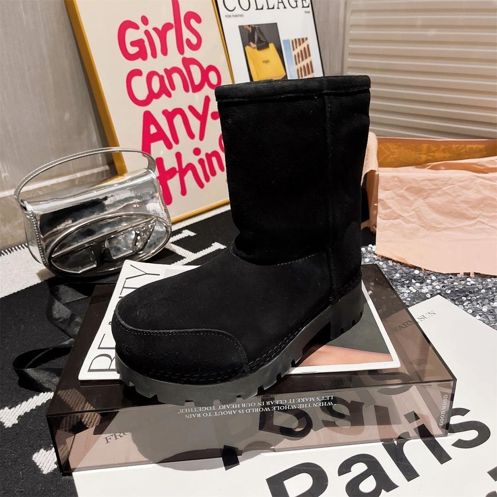 Women's Thick-soled Winter Lightweight Warm Cold Padded Snow Boots Non-slip Wear-resistant Casual Sneakers Cotton Boots