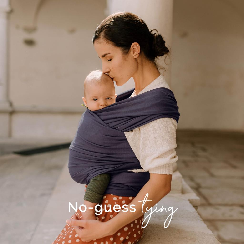 Boba Wrap Baby Carrier Authorized Distributor Dark (Japanese Product) (Organic Gray)