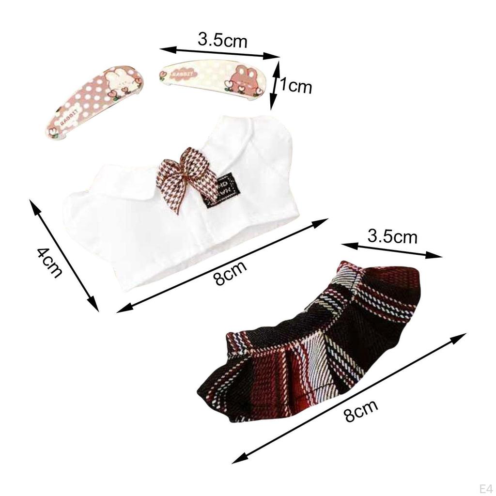Plush Doll Clothes Soft Photo Props Dress Up Clothing for 6.69inch Boy