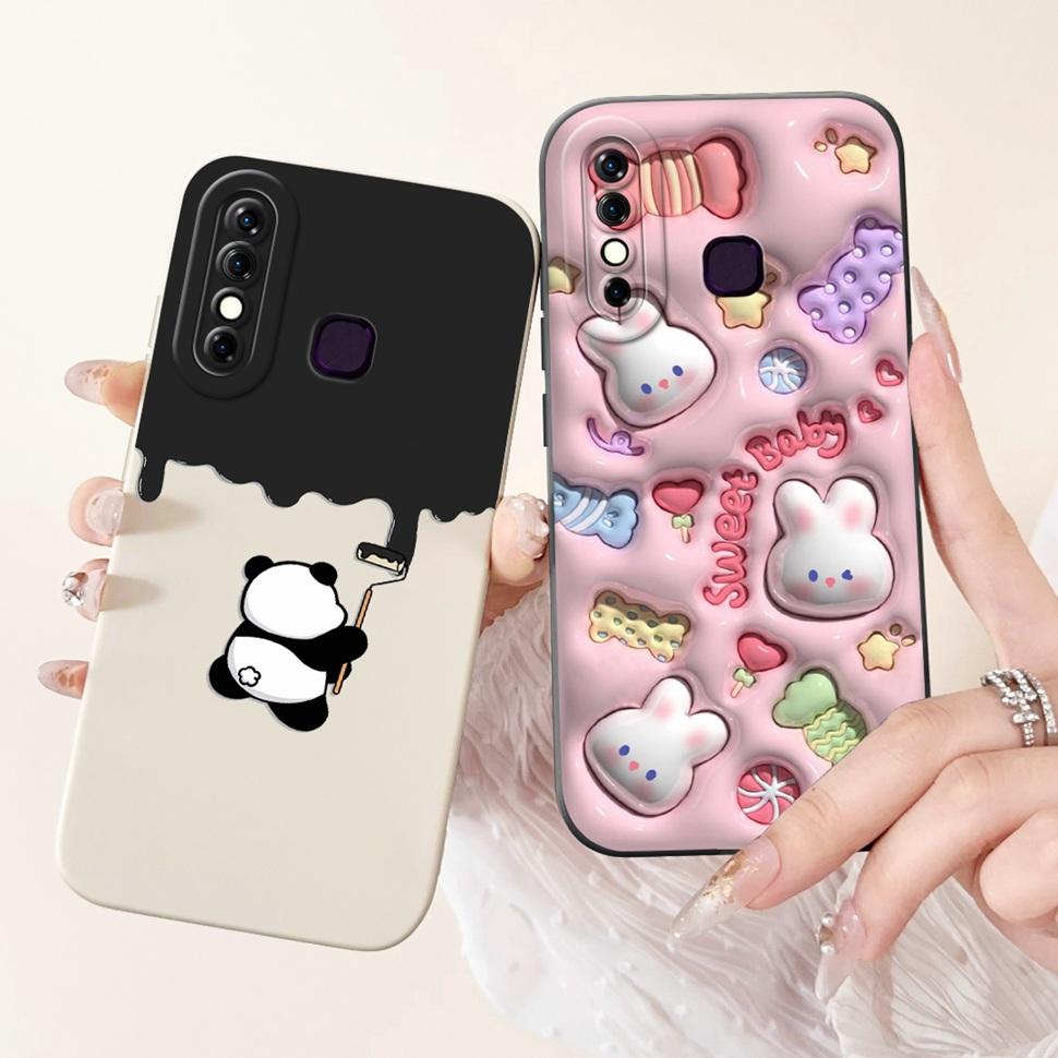 For Infinix Hot 8 Case Hot8 X650C X650B Cover Silicone Soft TPU Funda Phone Case For Tecno Camon 12 Camon12 Shell