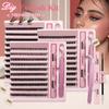 DIY Lashes Extension Kit Eyelashes 200 PCS Clusters Lash Bond and Seal Makeup Tools for Gluing Lashes Gluing Glue Accessories