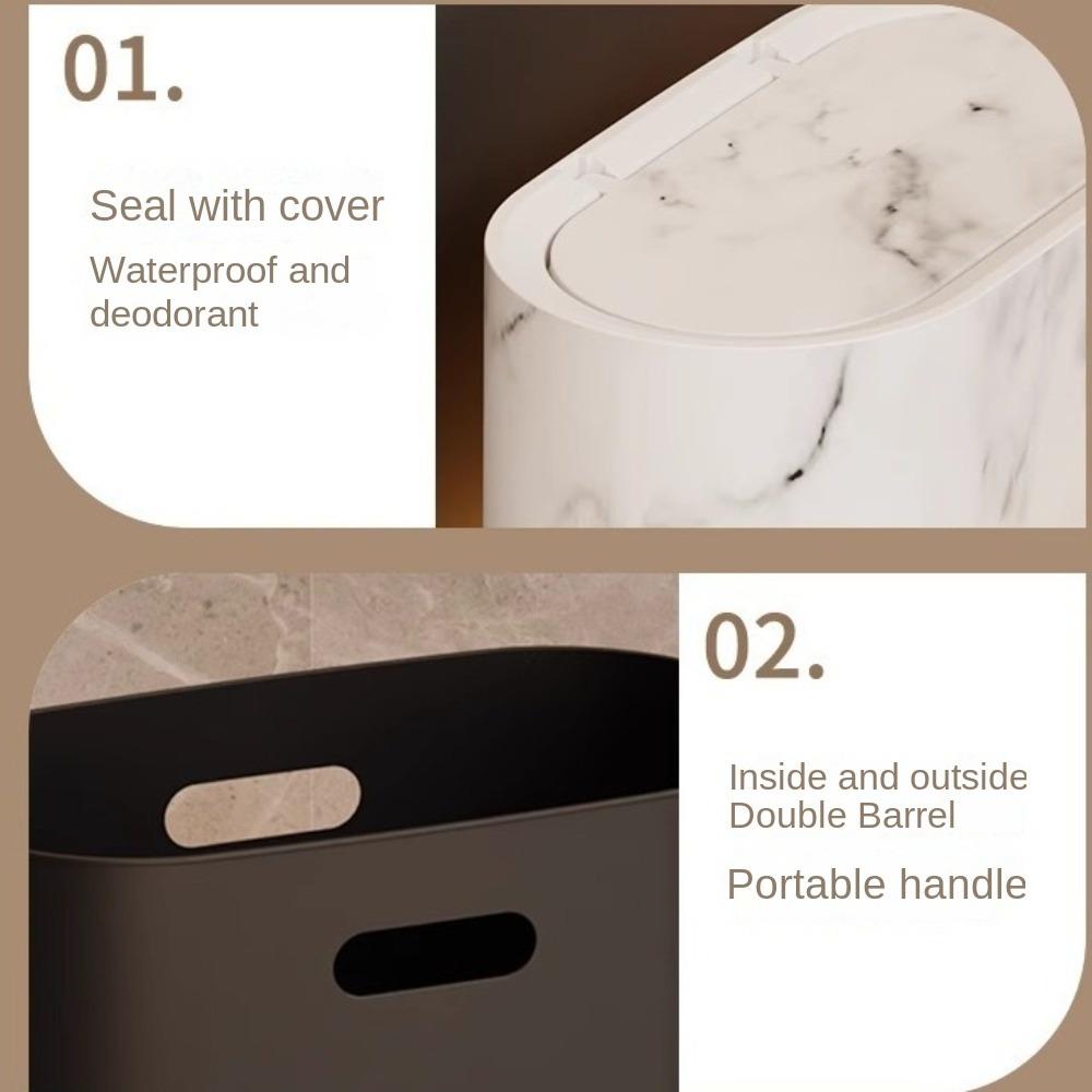 with Lids Garbage Bin Narrow Toilet Trash Bin New Bathroom Trashcans  for Home Indoor Hotel