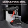21V 60W Elektrische Heißschmelzklebermaschine Tragbarer kabelloser Lithium-Kleber-Extrusionswerkzeug-Applikator