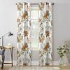 Herbstblume Eukalyptusblatt Textur Vorhänge für Schlafzimmer Wohnzimmer Fensterdekorationen Jalousien Küchendekor Vorhänge