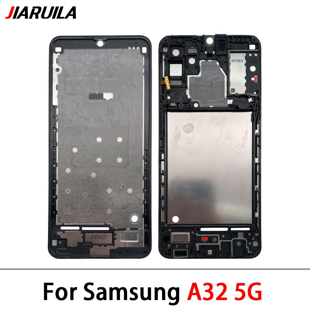 New Front Housing LCD Display Frame For Samsung A02 A02s A12 A22 A32 A52 A52s A72 4G 5G Housing Middle Frame Bezel Plate Cover