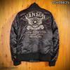 Flying Star Embroidery Flight Jacket Black Camouflage M [Banson] MA-1 NVJK-702