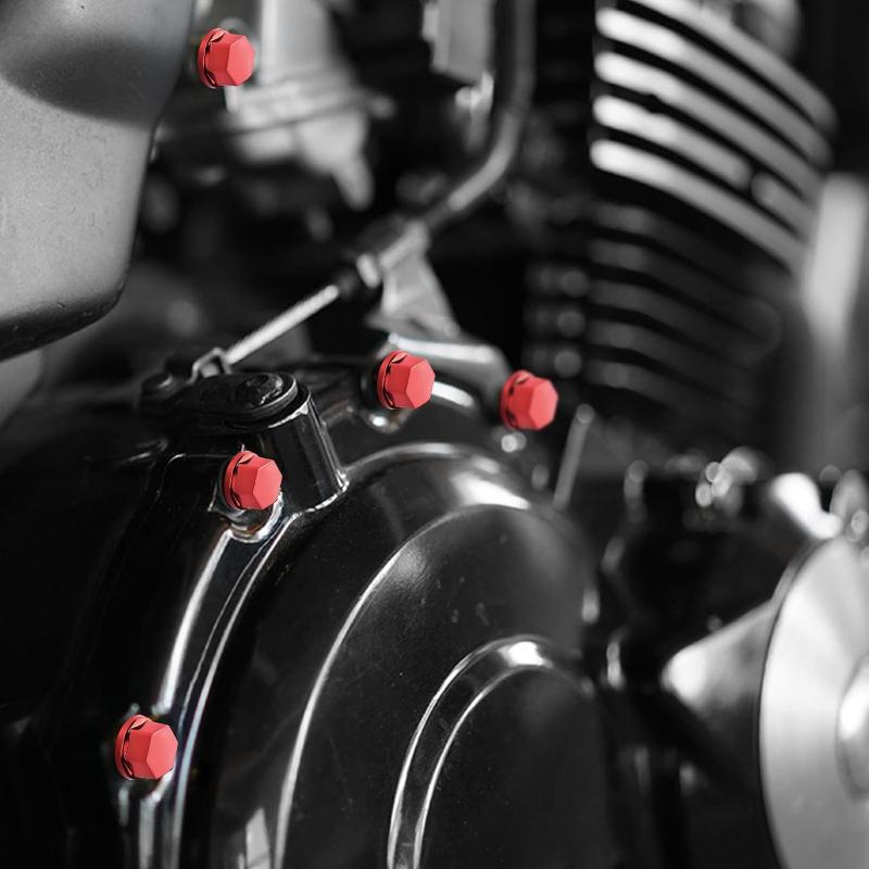 30Pcs Motorcycle Nut Motorbike Screw Cover,3 Sizes Decoration Ornamental Mouldings Screw Cap Cover for Car Bicycle Accessories