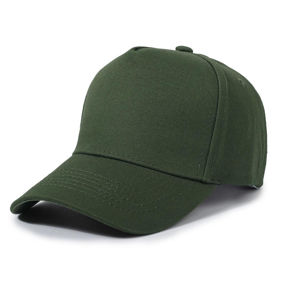 Pure Cotton Five-Panel Baseball Cap with Logo Embroidery, Breathable Sun Protection for Volunteer Activities