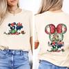 Comfort Colors® Christmas Couples T-Shirt, Mickey And Minnie Christmas Shirt, Xmas Shirt, Christmas Holiday Tee, Merry Christmas Tee