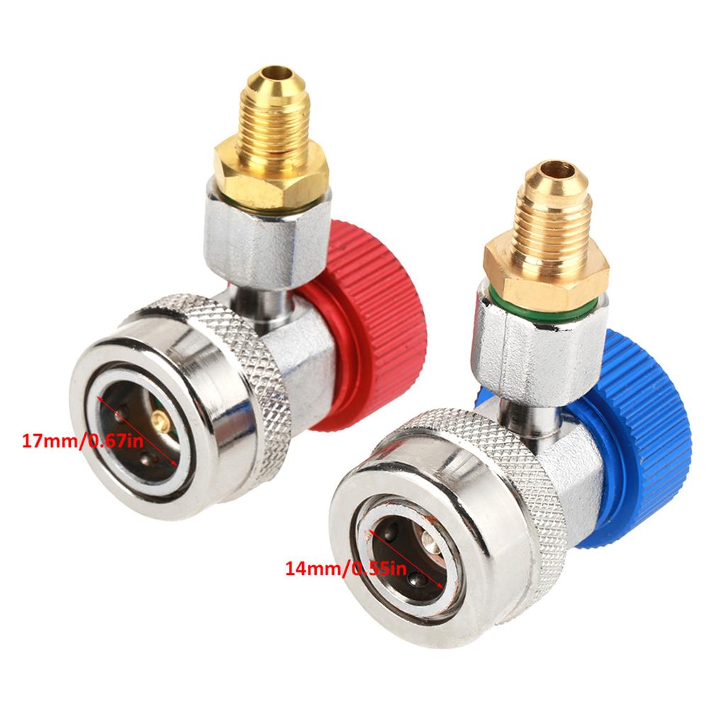 R134 A C Low High Quick Connector Air Conditioning Coupler Adapter with Cap