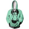 2025 Naruto Anime 3D Print Hooded Zip-Up Sweatshirt - Spring/Autumn Unisex Casual Cardigan.