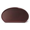 New Tray Tame Bisha Black with Vermilion Lacquerware Made In Japan J-kitchens 2-shaku Half-Moon Double-Sided (Tray) / Red, 36cm, (ABS Resin),
