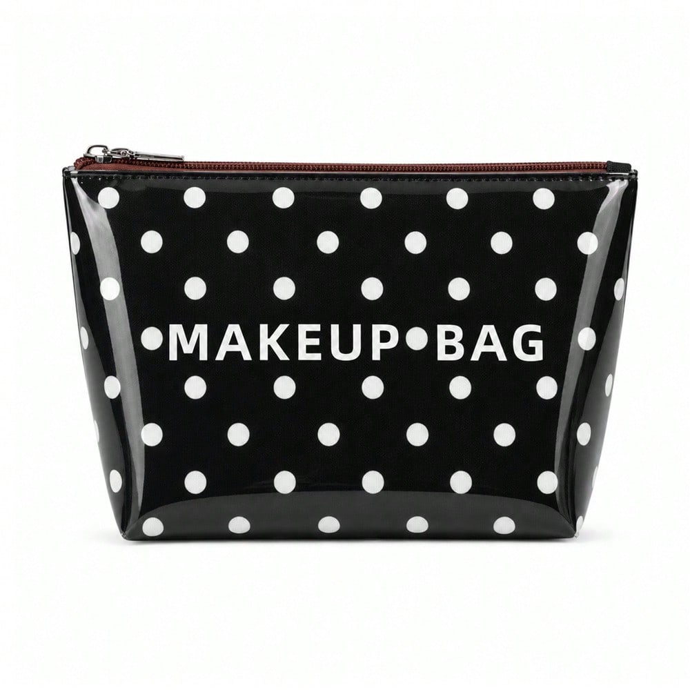 Polka Dot Cosmetic Bag Waterproof Leopard Print Travel Wash Beauty Large Capacity Storage Bag Clutch Bag