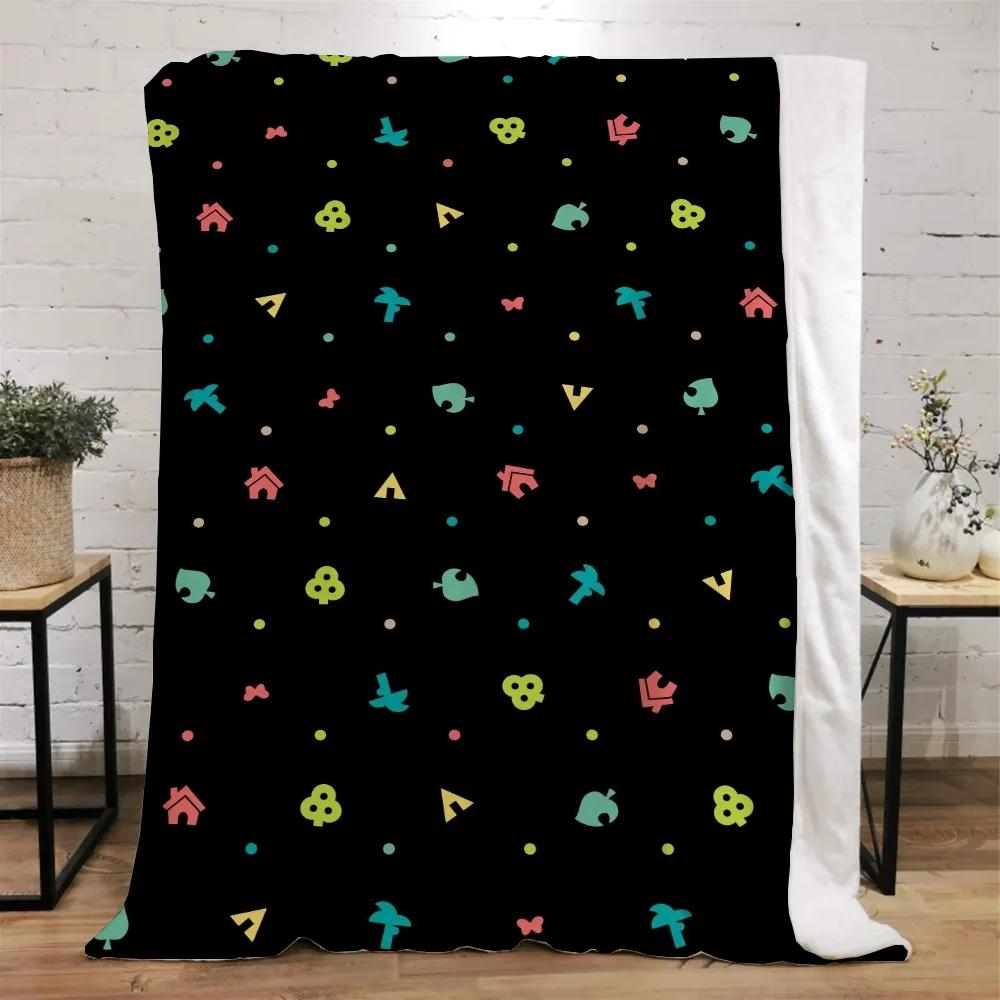 Animal Crossing Decorative Blanket Sofa Winter Custom Blankets Characters Luxury Bedding Home Interior Beach Towel Fluffy Plaid