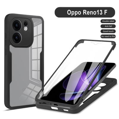 For OPPO Reno13 F 4G 5G 360 Phone Case Full Coverage Protection Screen Protector Camera Lens Bumper Shell Funda