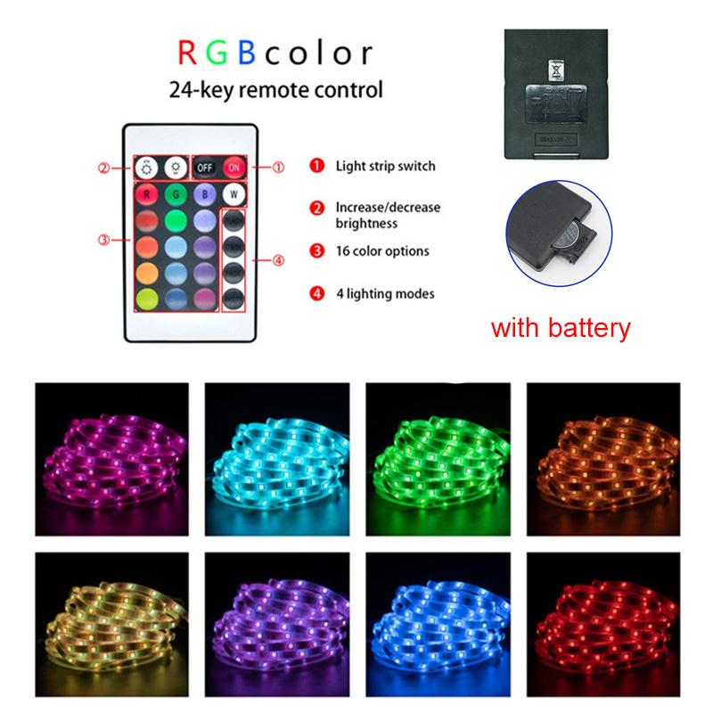 Led Lights for Room RGB 5050 Led Strip with Remote Control Color Changing RGB Tape Lights for Home Party Decoration TV Backlight