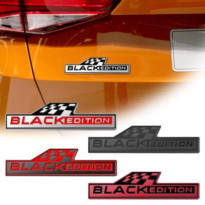 Black Edition Dekorasyon Amblemi Araba Şekillendirme 3D Metal Rozet Octavia Rapid Kodiaq Yeti Fabia Karoq Gövde Bagaj Etiketleri İçin