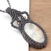 Sunstone Macrame Necklace Handmade Natural Bohemian Crystal Choker Healing