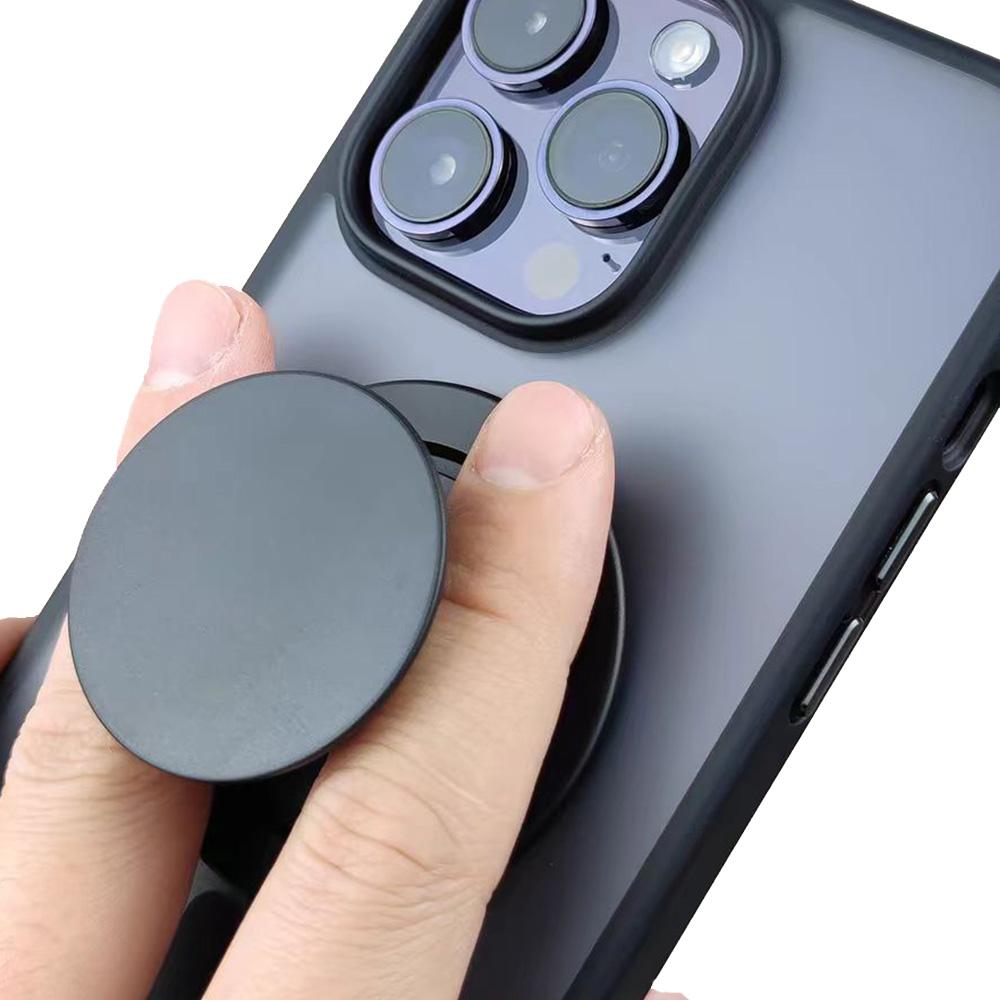 Popped Magnetic Foldable Phone Grip Holder Socket Support Tok For iPhone 17 16 15 14 13 N52 Magnet Ring Finger Expanding Stand 5