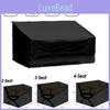 High-quality Polyester Outdoor Bench Cover Water-resistant Black Oxford