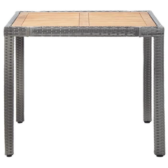 VidaXL Salon de jardin 5 pcs avec coussins Résine tressée Gris