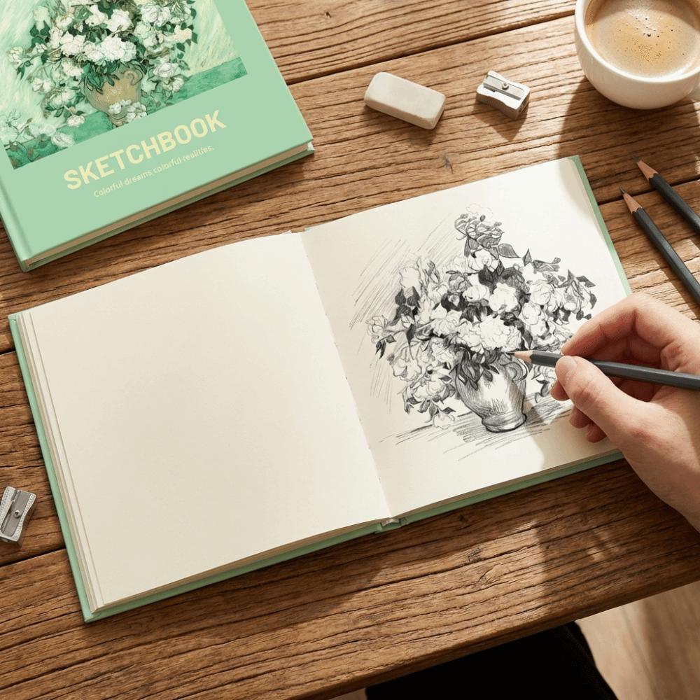 96 Sheets Sketchbook Blank Pages Sketching Book High Quality Mini Drawing Book  Hand Drawn